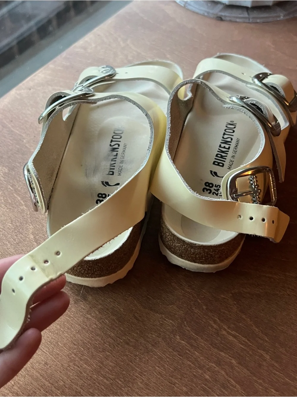 Birkenstock Women’s 38 Milano Sandals with Silver Buckles